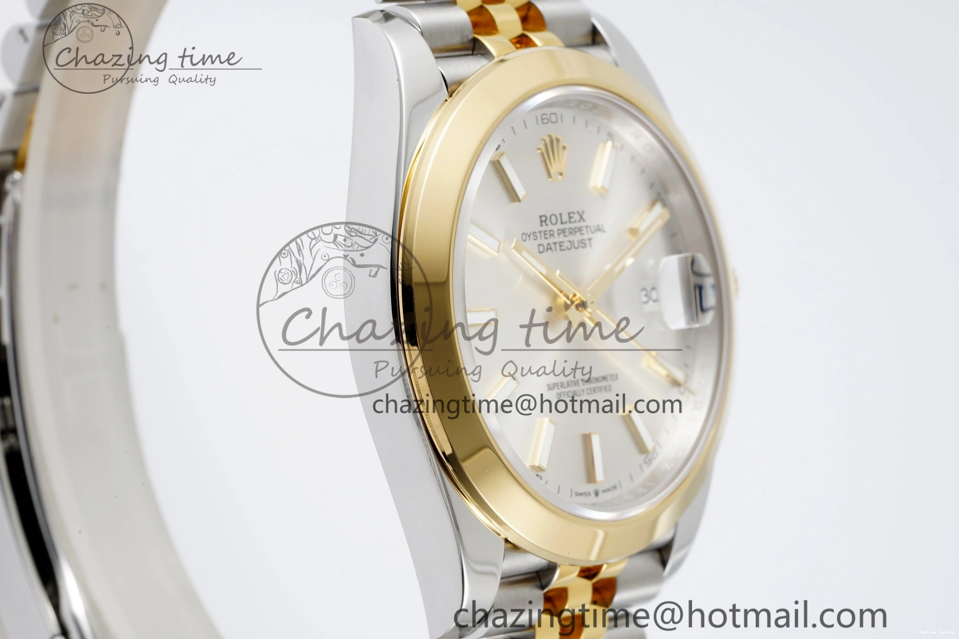 1226 Vibrant DateJust 41 SS YG Polished Bezel KING 1:1 Best Edition 904L Steel Silver Dial on Jubilee Bracelet VR 2224